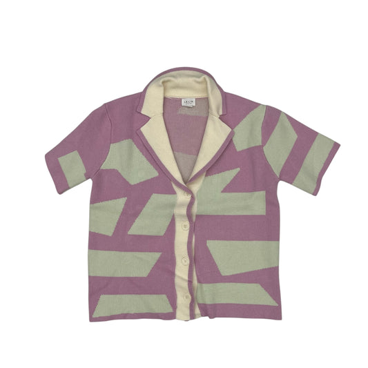 Sweater Ss By Le Lis In Pink & White, Size:M