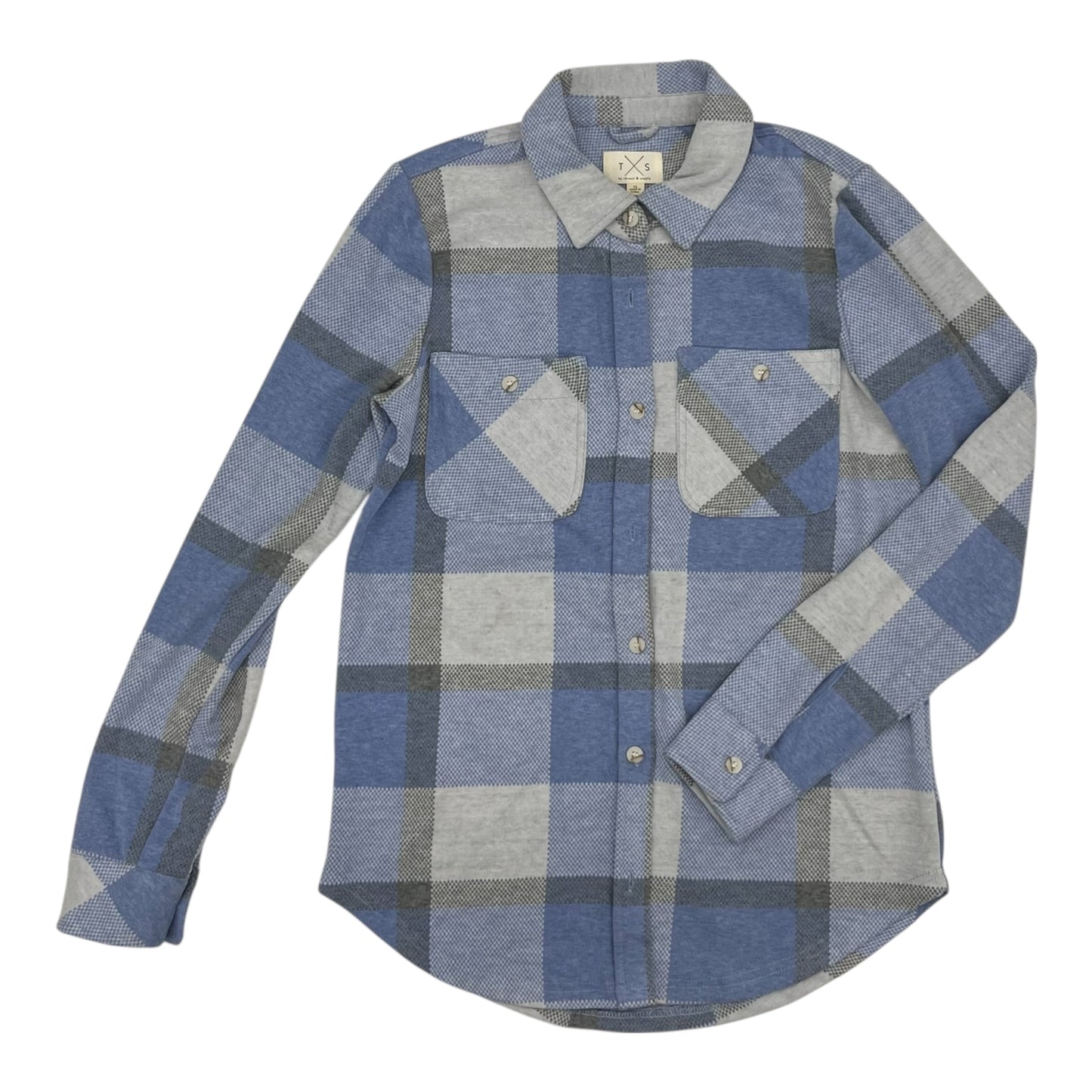 Jacket Shirt By Thread And Supply In Blue, Size:Xs