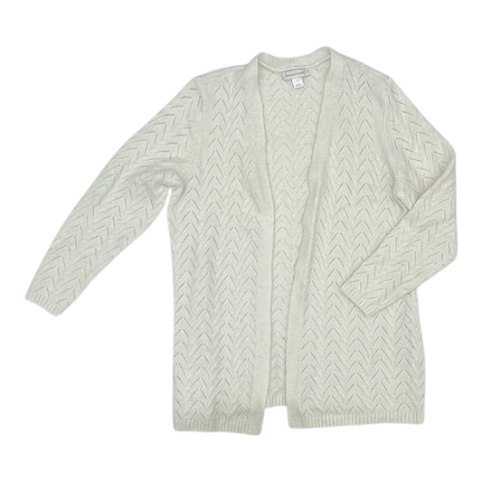 Sweater Cardigan By Christopher And Banks In Cream, Size:Xl