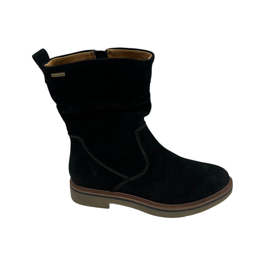 Boots Mid-Calf Flats By Comfortiva In Black, Size:9