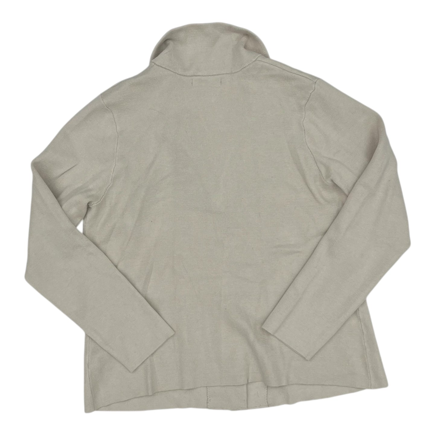 Sweater Cardigan By Tahari In Cream, Size:Xl