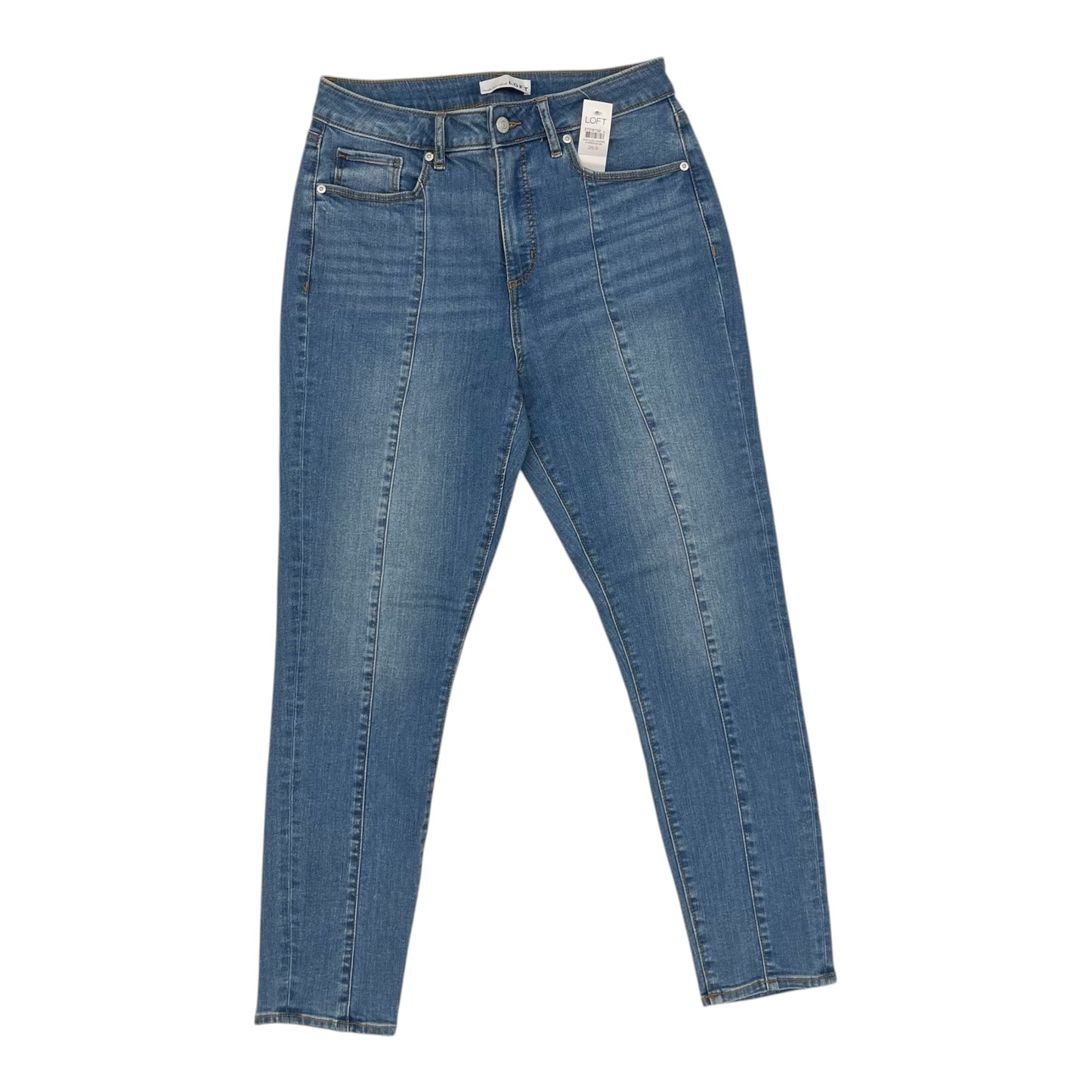 Jeans Skinny By Loft In Blue Denim, Size:8
