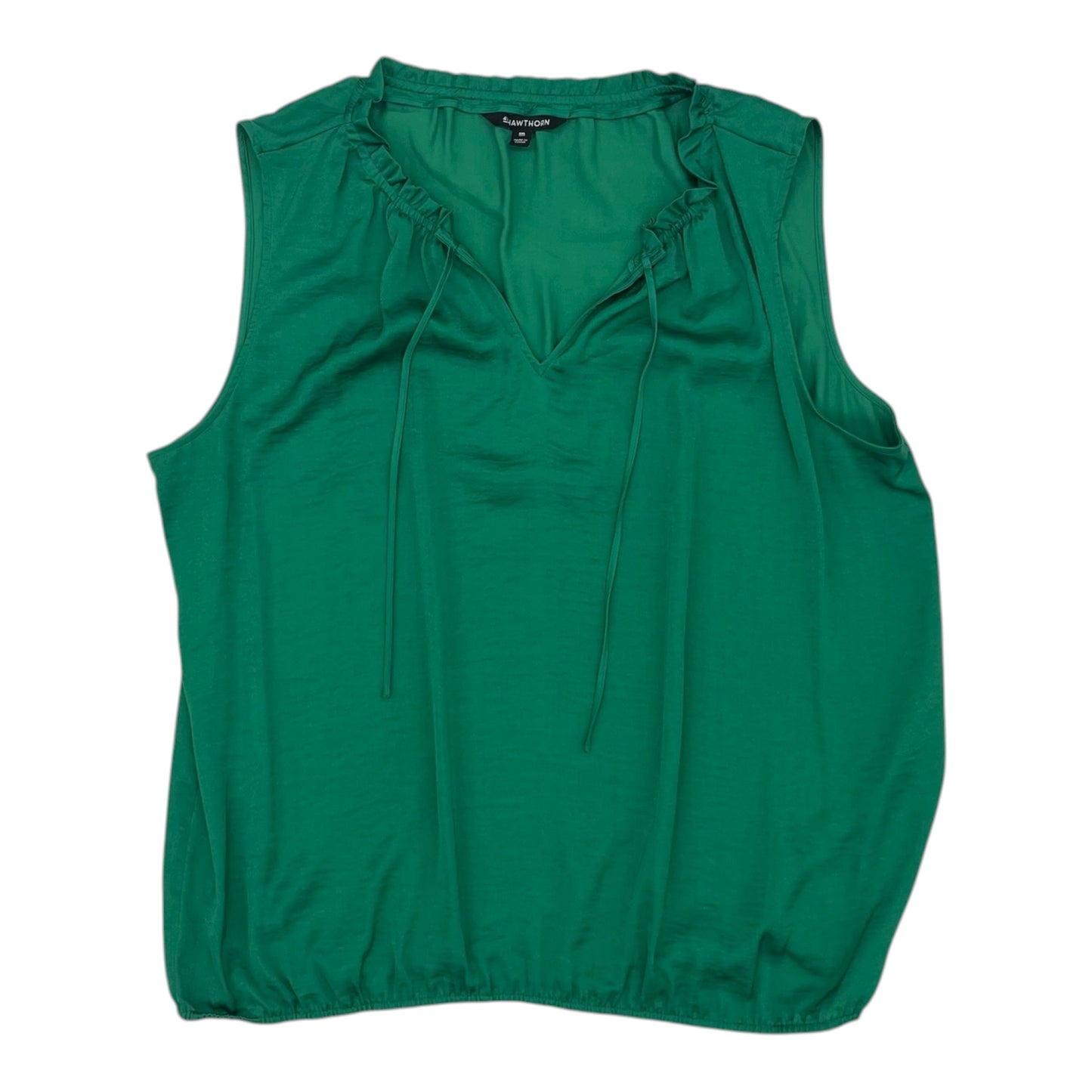 Blouse Sleeveless By 41 Hawthorn In Green, Size:Xxl
