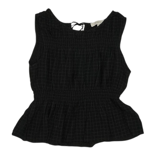 Blouse Sleeveless By Loft In Black, Size:M