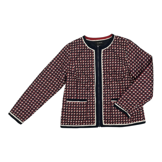 Jacket Puffer & Quilted By Talbots In Blue & Red, Size:L
