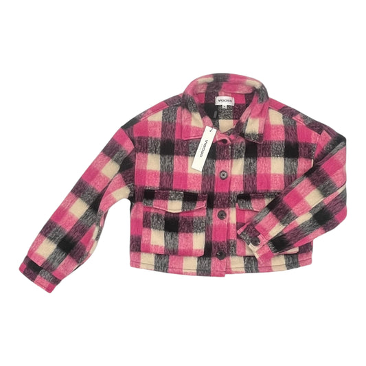 Jacket Shirt By Vigoss In Pink, Size:M