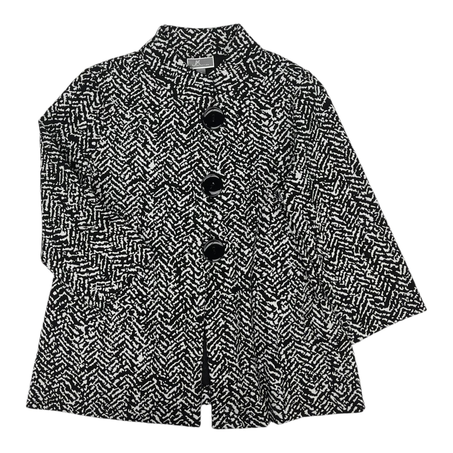 Jacket Other By Jm Collections In Black & White, Size:M