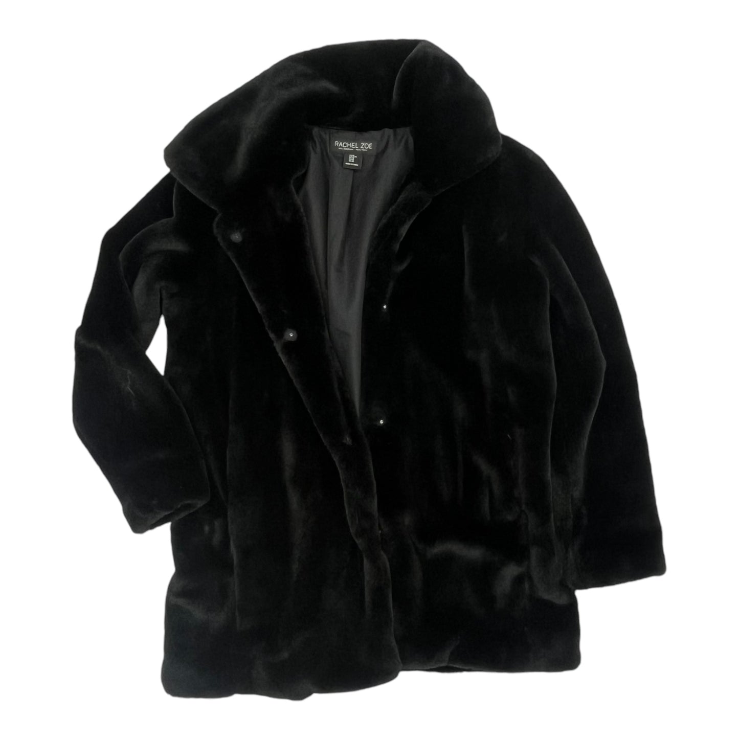 Jacket Faux Fur & Sherpa By Rachel Zoe In Black, Size:M