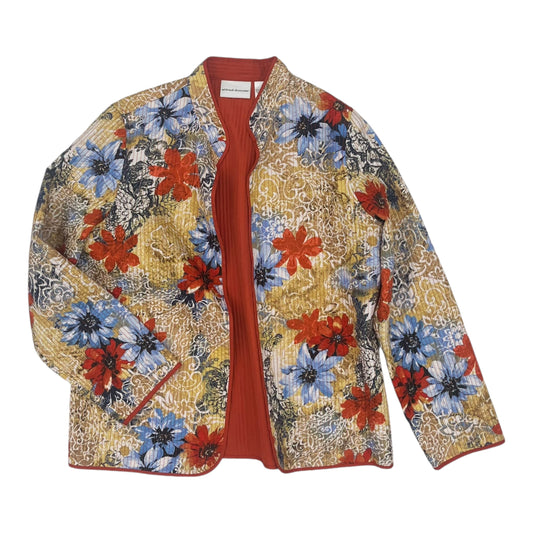 Cardigan By Alfred Dunner In Floral Print, Size:M