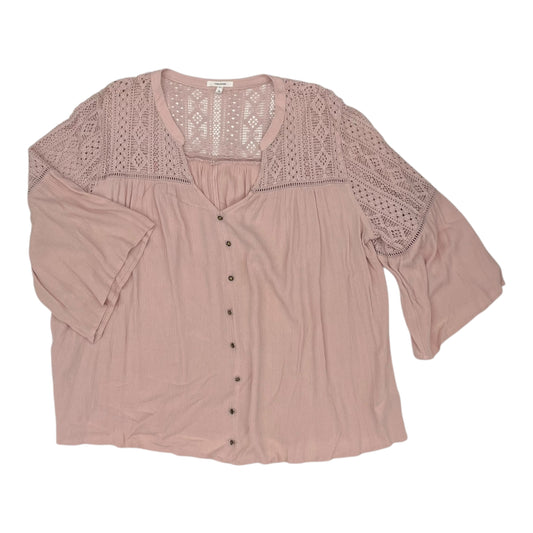 Top Ls By Maurices In Pink, Size:2X