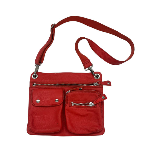 Crossbody Leather By Fossil In Orange, Size:Medium