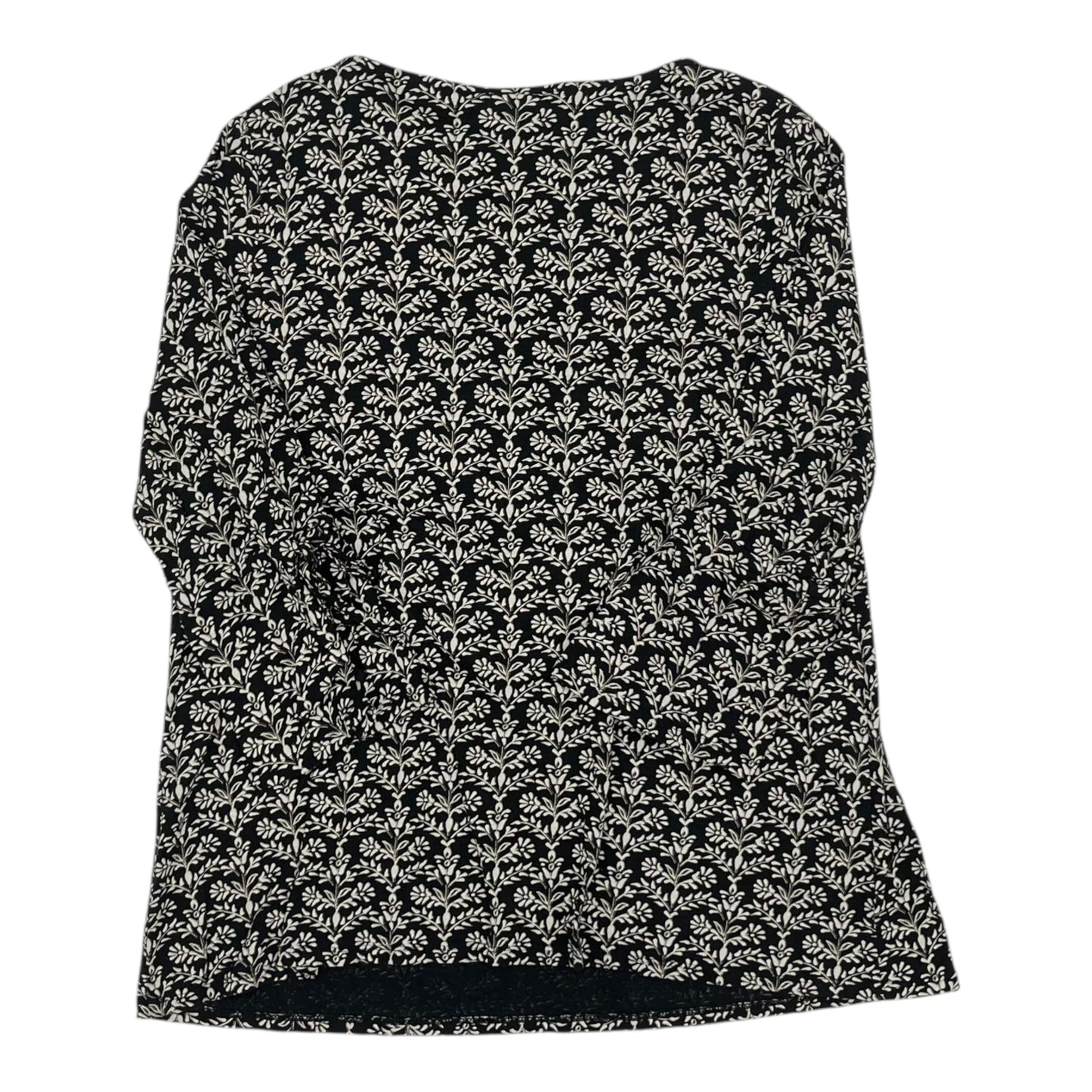 Top 3/4 Sleeve By J. Jill In Black, Size:M