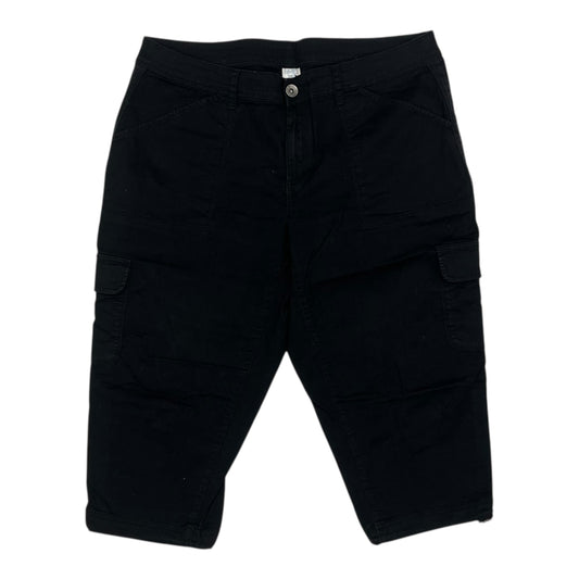 Pants Cropped By Time And Tru In Black, Size:18