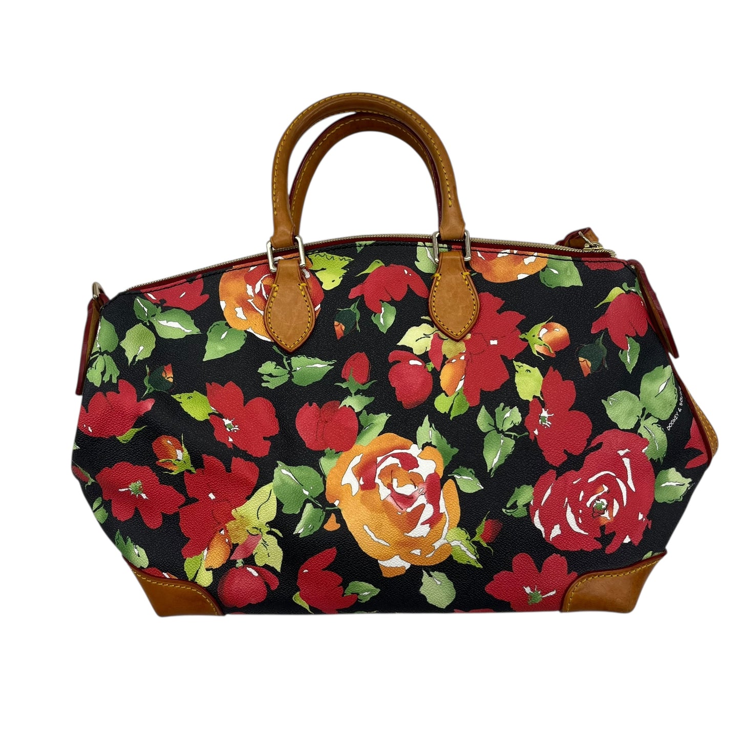 Handbag Designer By Dooney And Bourke In Floral Print, Size:Medium