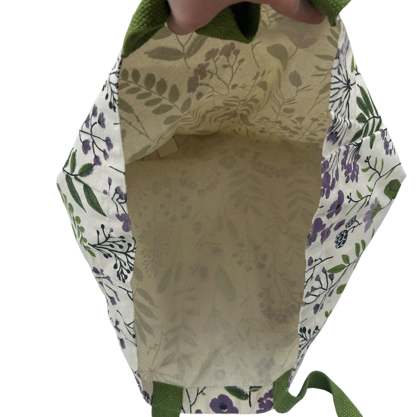 Tote By Clothes Mentor In Green & Purple, Size:Medium