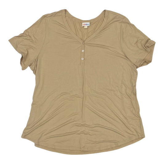 Top Ss By Lularoe In Tan, Size:3X