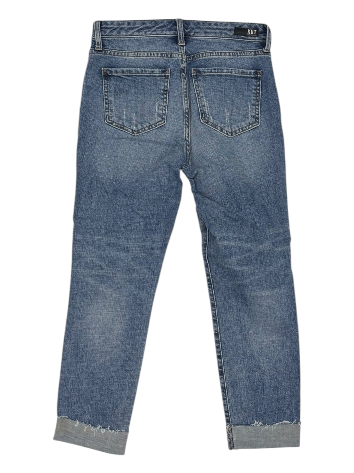 Jeans Cropped By Kut In Blue Denim, Size:2