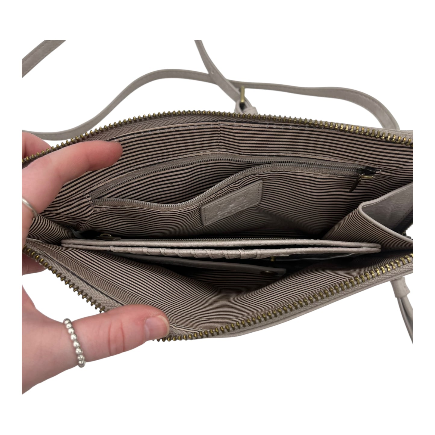 Crossbody By Joy Susan In Tan, Size:Medium