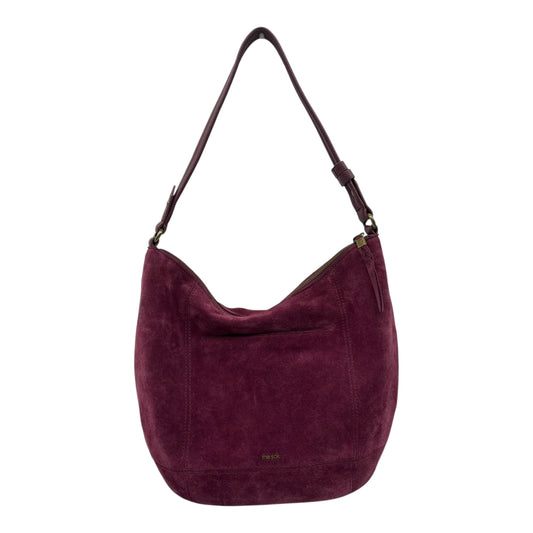 HANDBAG LEATHER by THE SAK In PURPLE, Size: MEDIUM