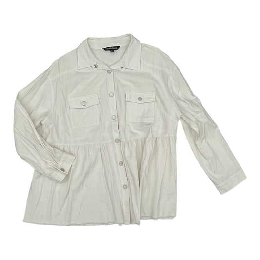 Top Ls By Davi & Dani In White, Size:3X