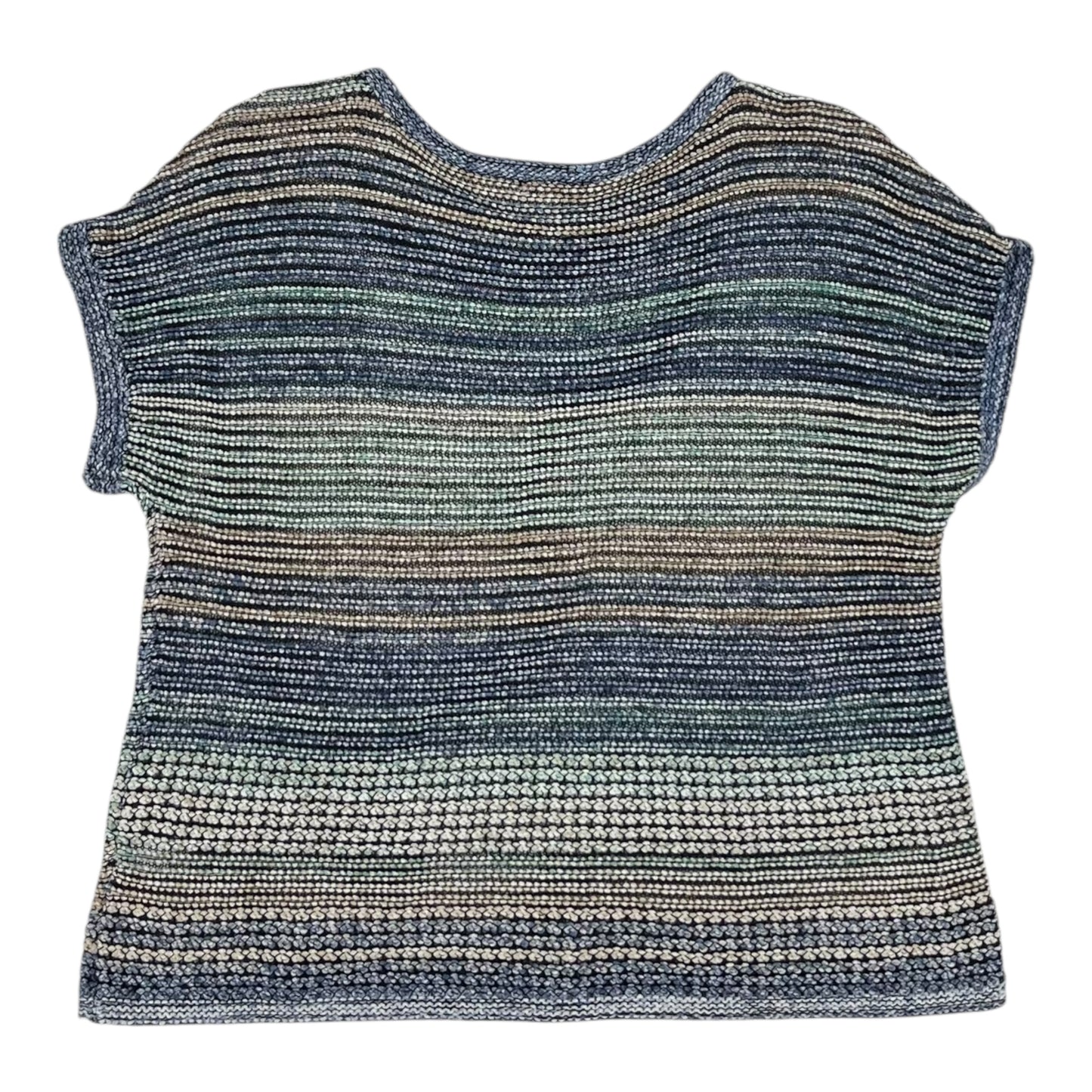 SWEATER SS by PURE JILL In BLUE & GREEN, Size: MP