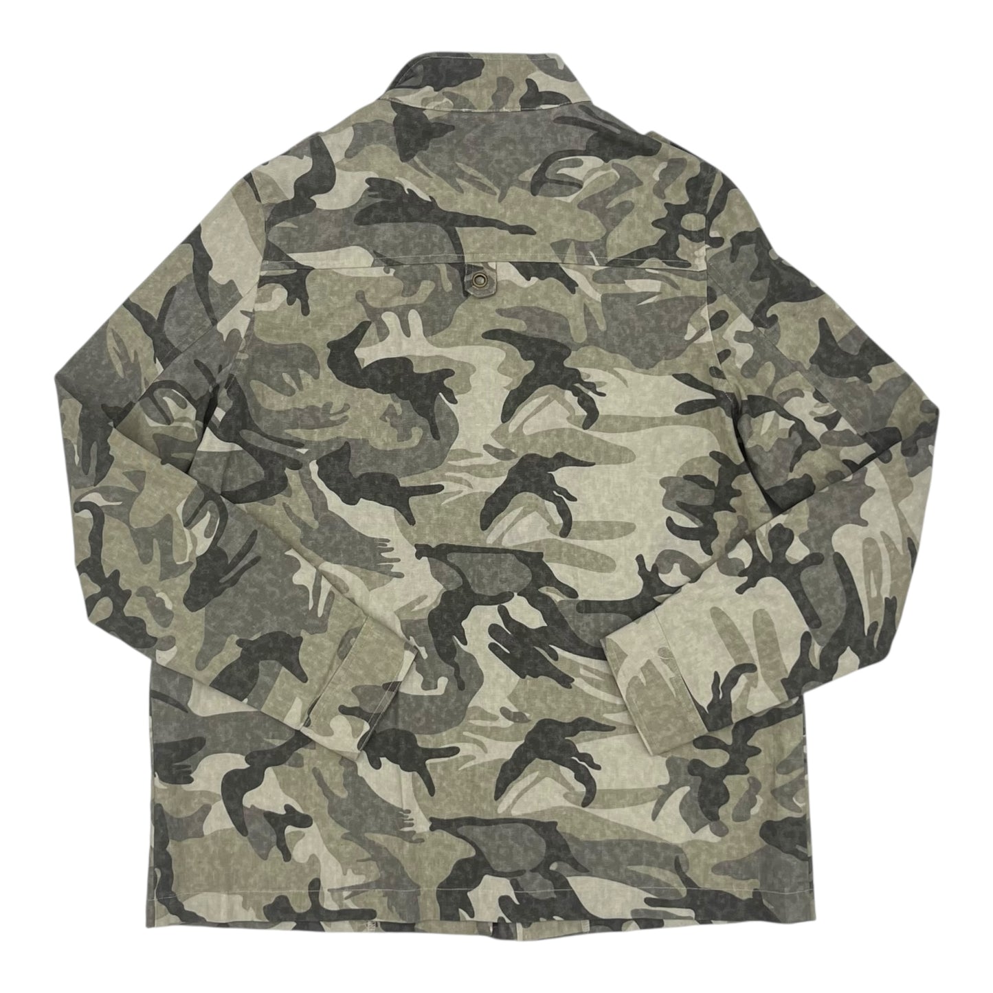 Jacket Moto By Doe & Rae In Camouflage Print, Size:L