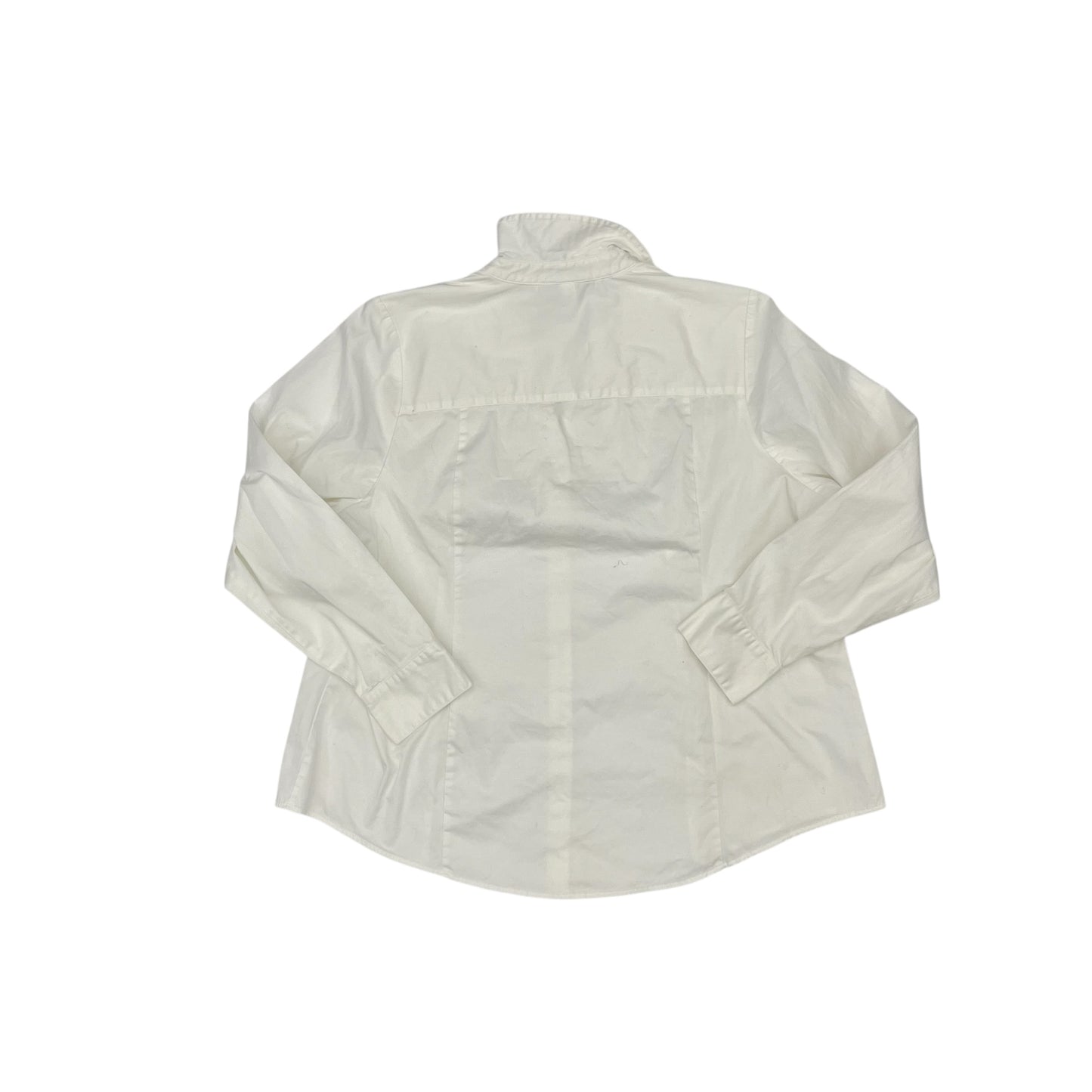 Blouse Ls By Lane Bryant In White, Size:3X