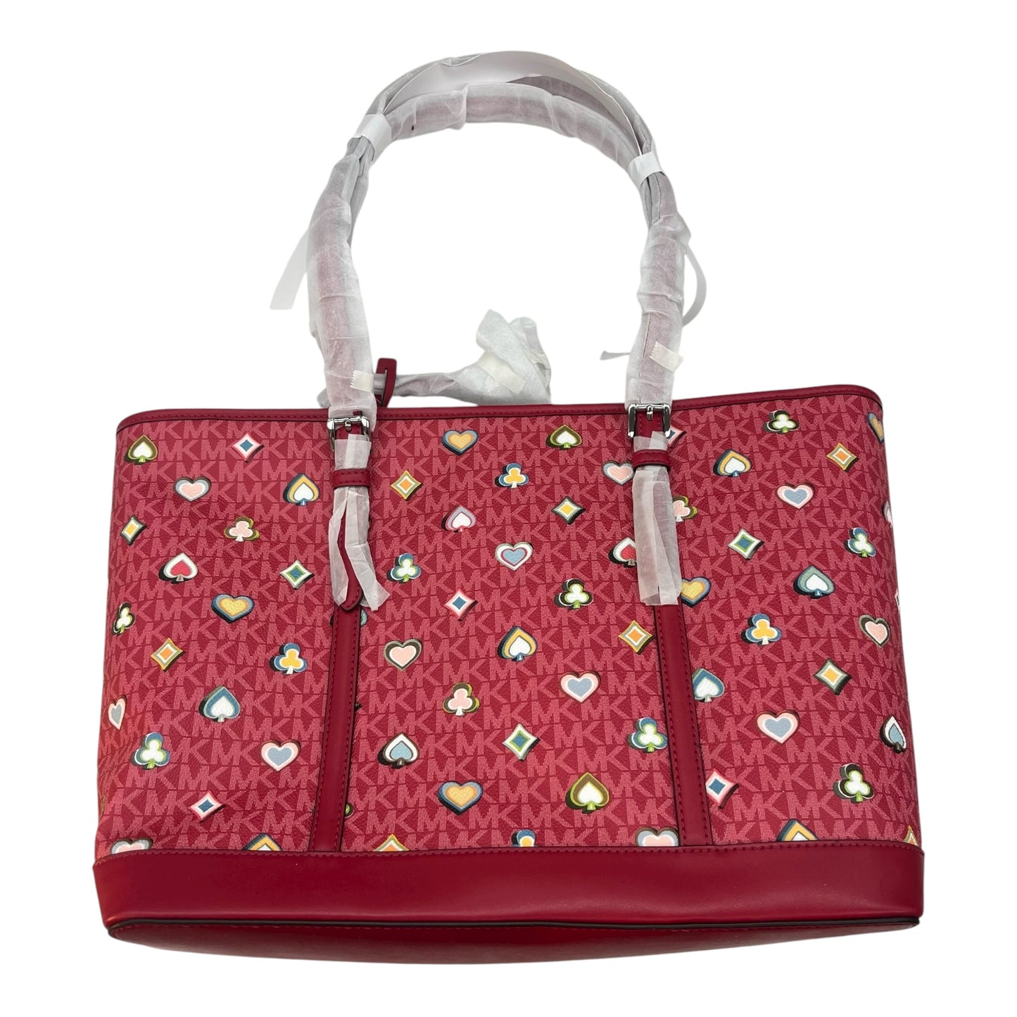 Handbag Designer By Michael Kors In Red, Size:Large