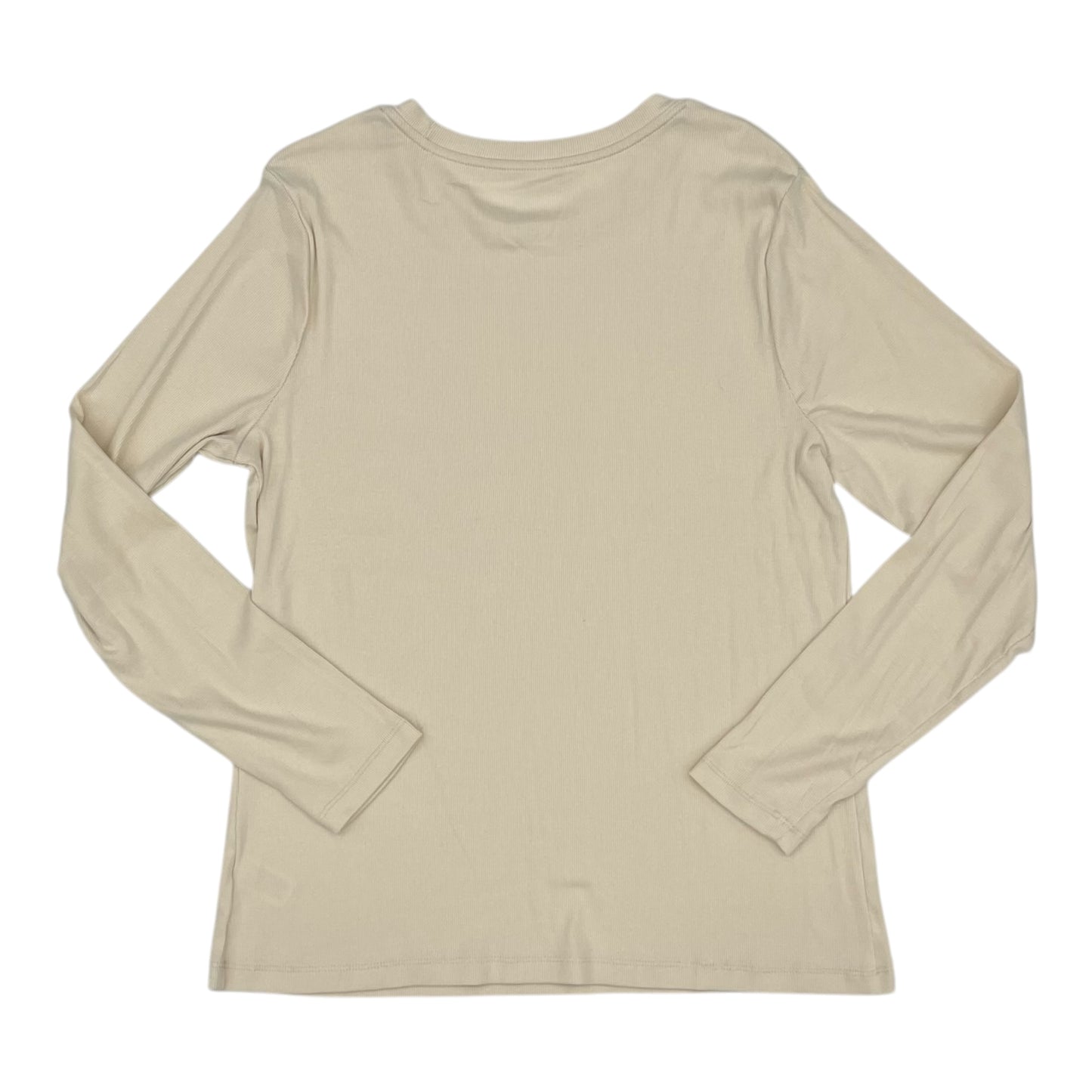 Top Ls Basic By A New Day In Cream, Size:Xl