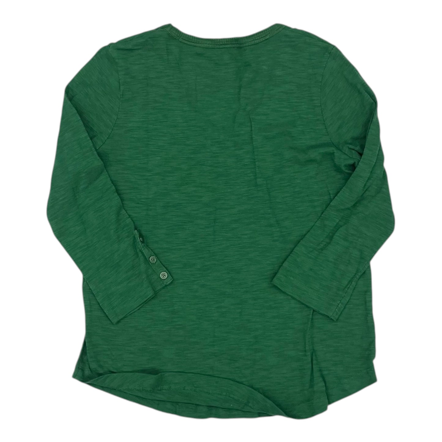 Top 3/4 Sleeve Basic By Chicos In Green, Size:S