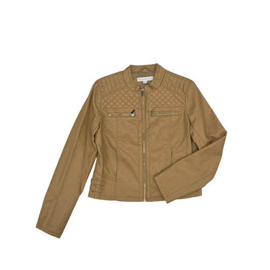 Jacket Moto By New York And Co In Brown, Size:M