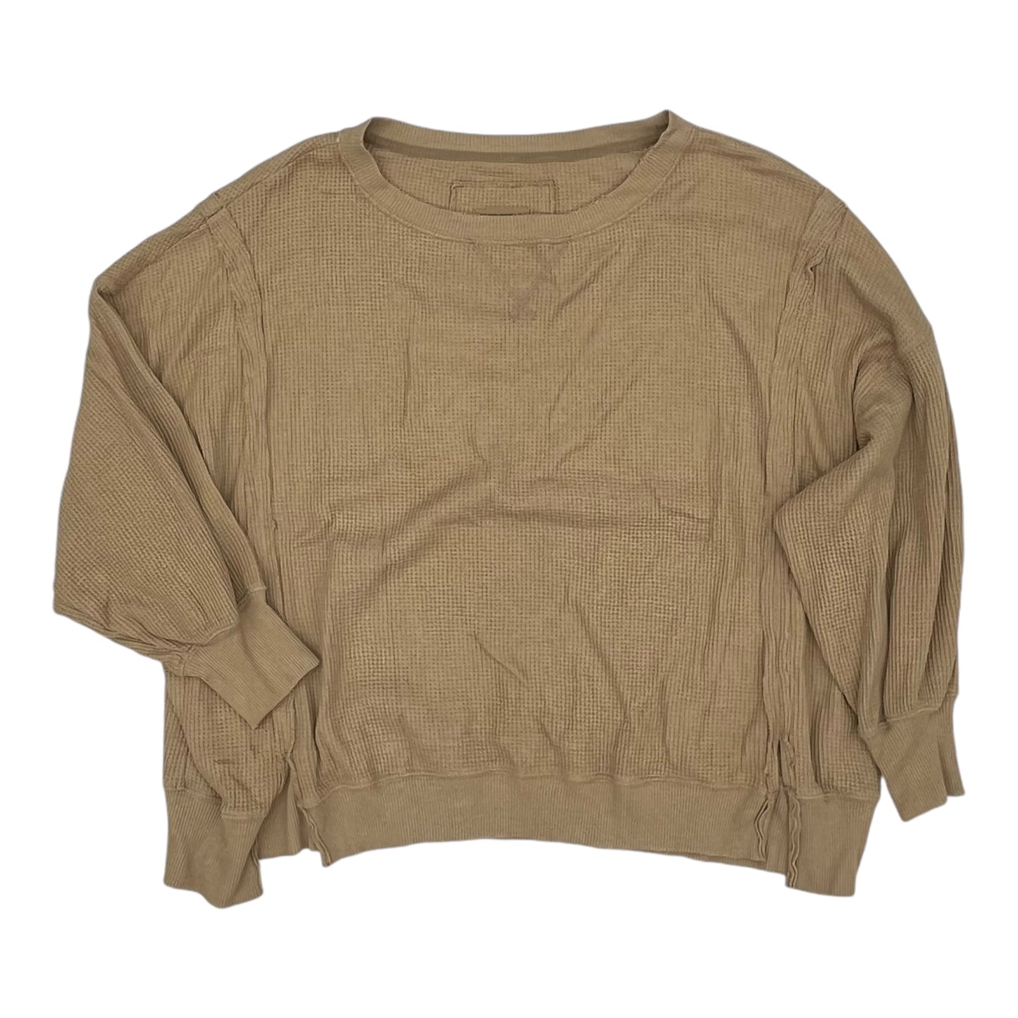 Sweatshirt Crewneck By American Eagle In Tan, Size:M