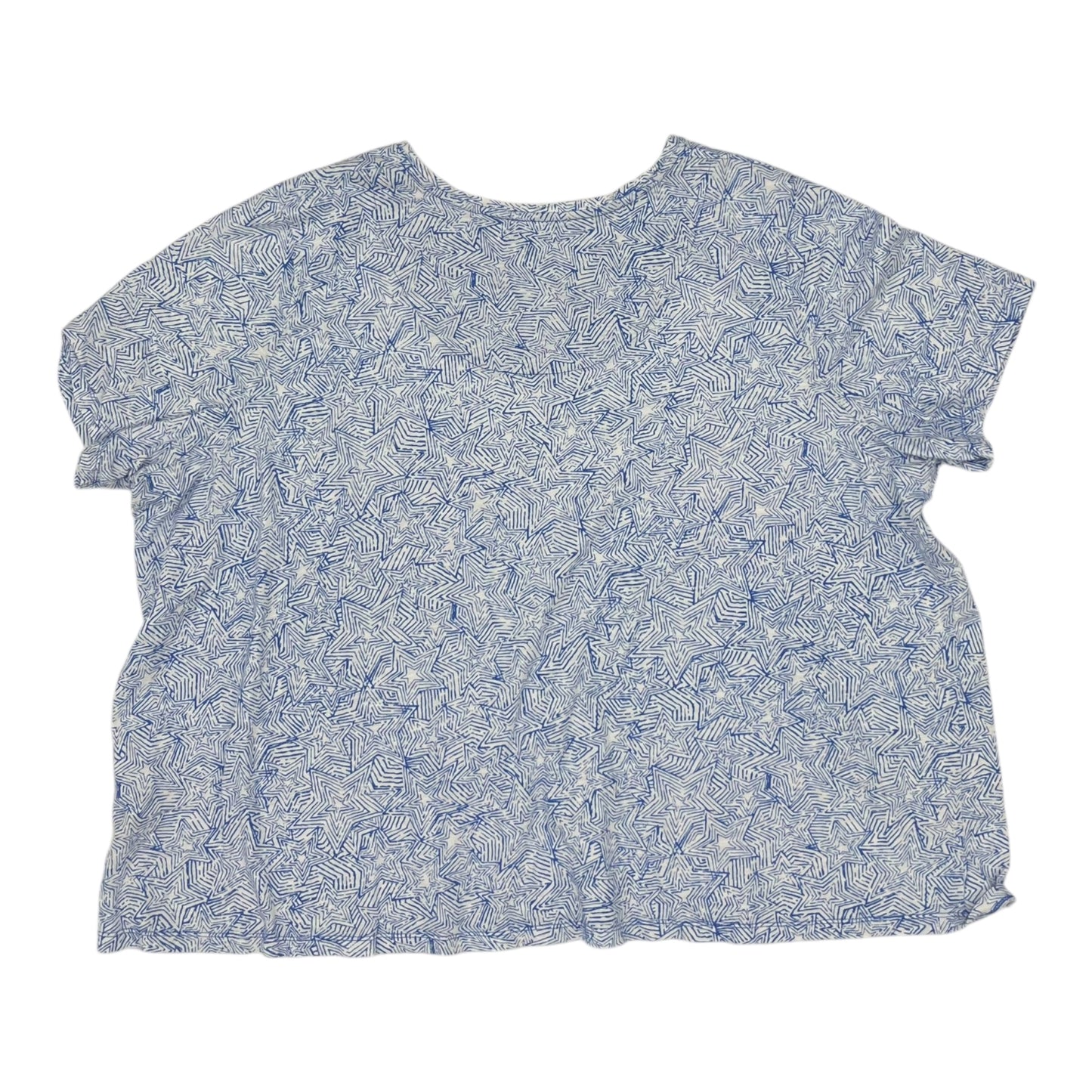 Top Ss By Catherines In Blue & White, Size:4X