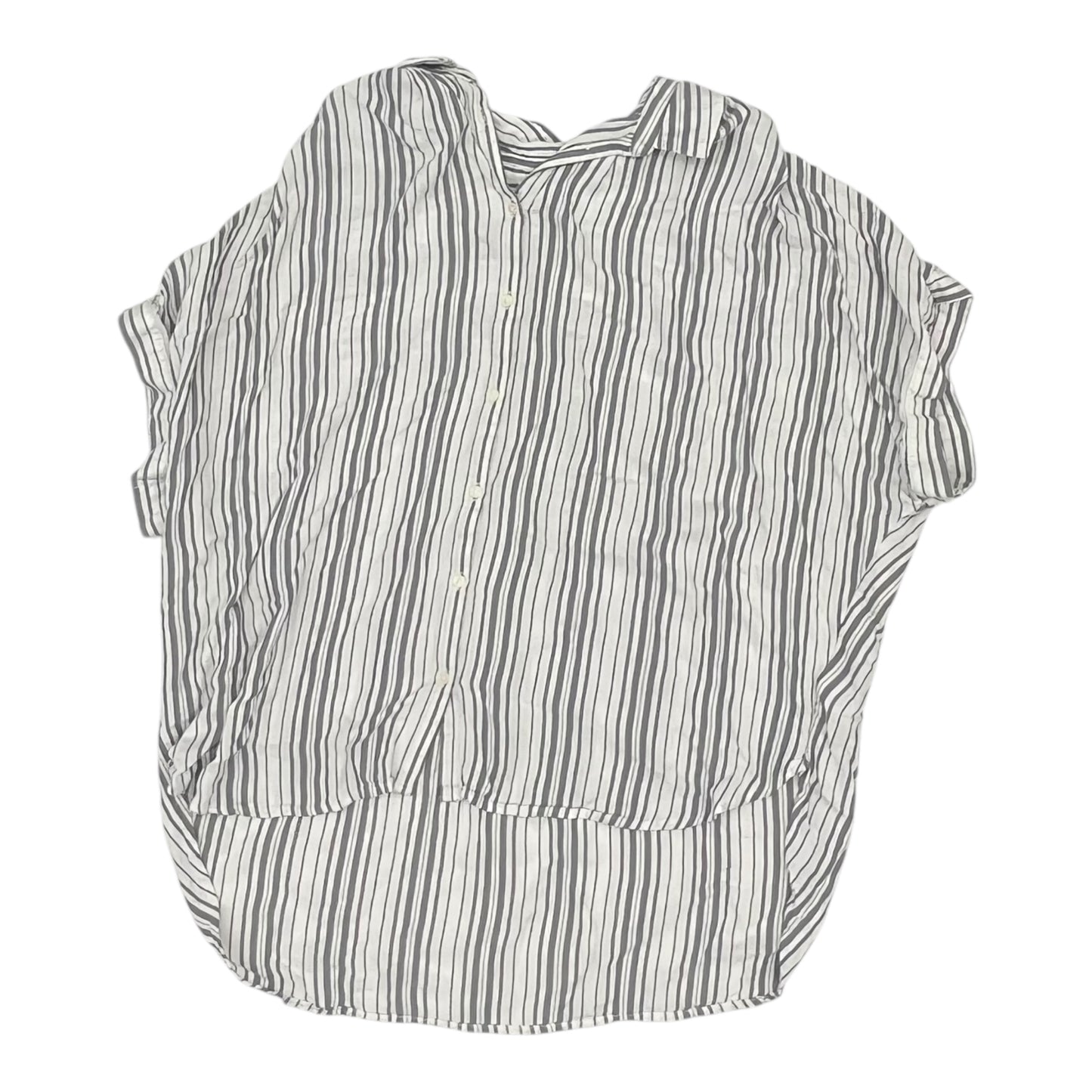 Top Ss By Time And Tru In Grey & White, Size:Xl