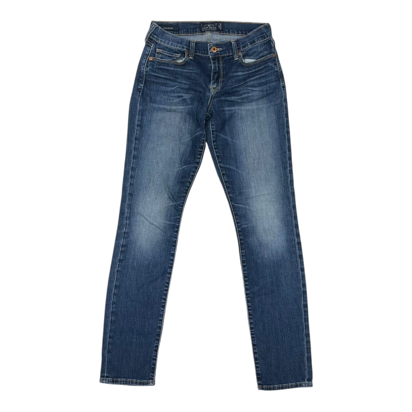 Jeans Skinny By Lucky Brand In Blue Denim, Size:6
