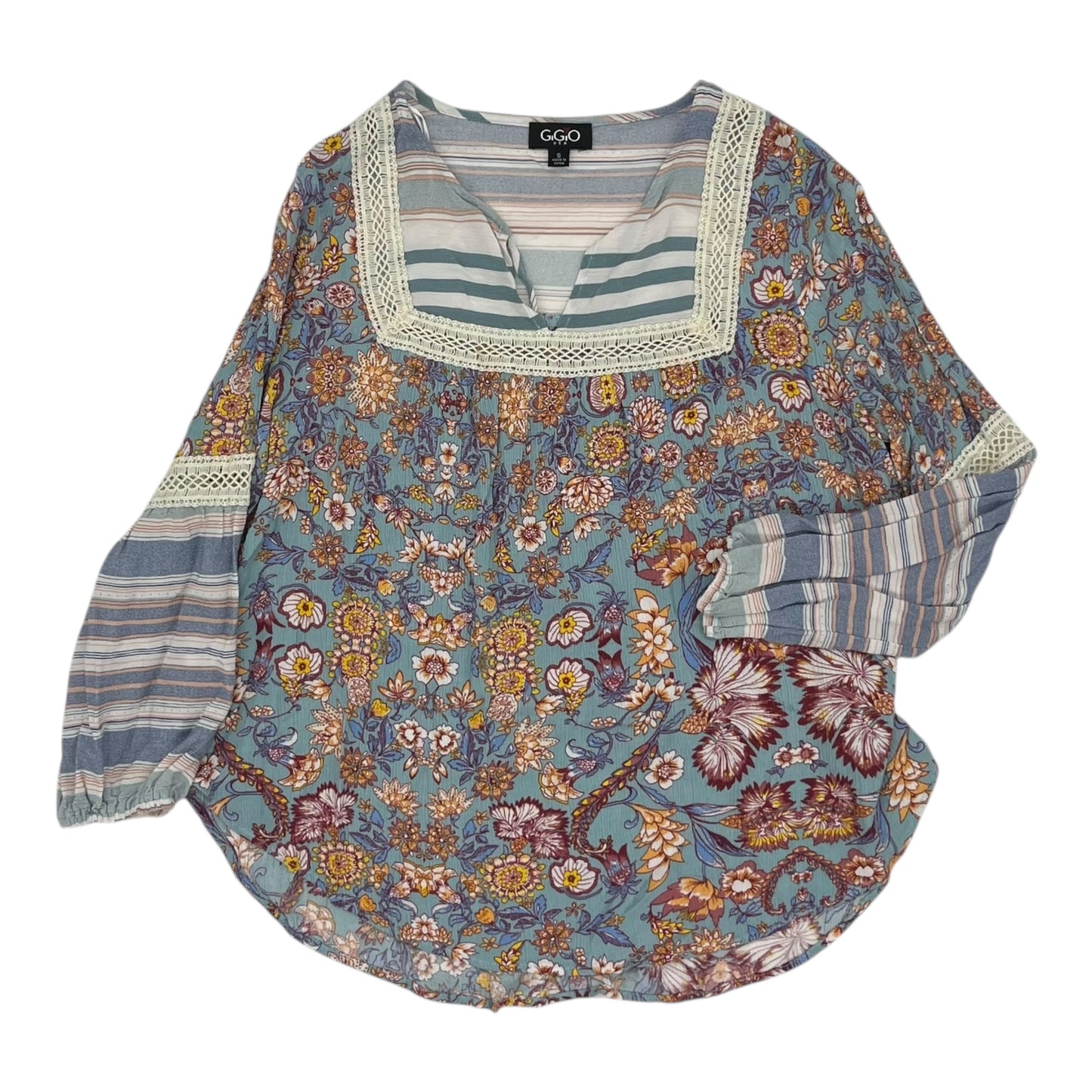 Top 3/4 Sleeve By Gigio In Multi, Size:S