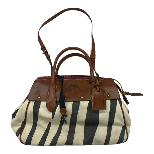 Handbag Designer By Dooney And Bourke In Brown & Tan, Size:Large