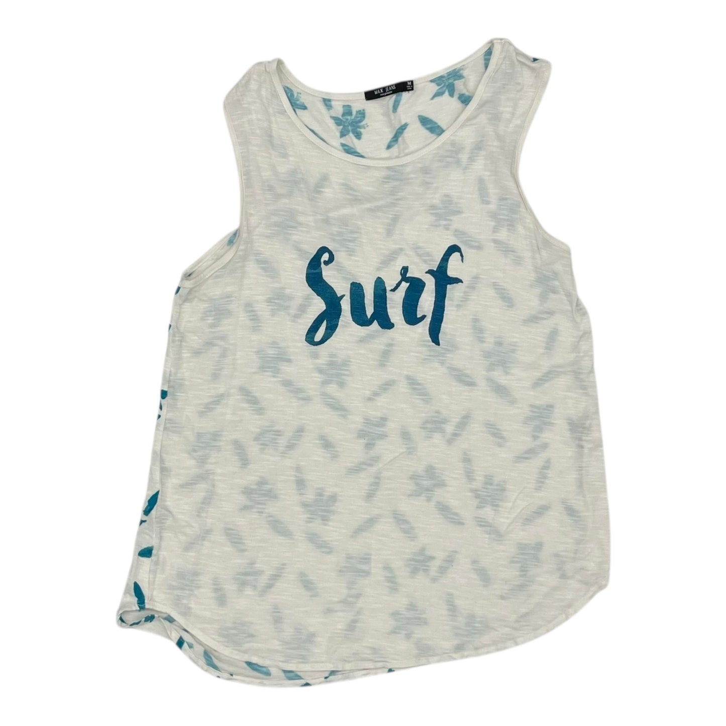 Tank Top By Max Jeans In Cream, Size:M