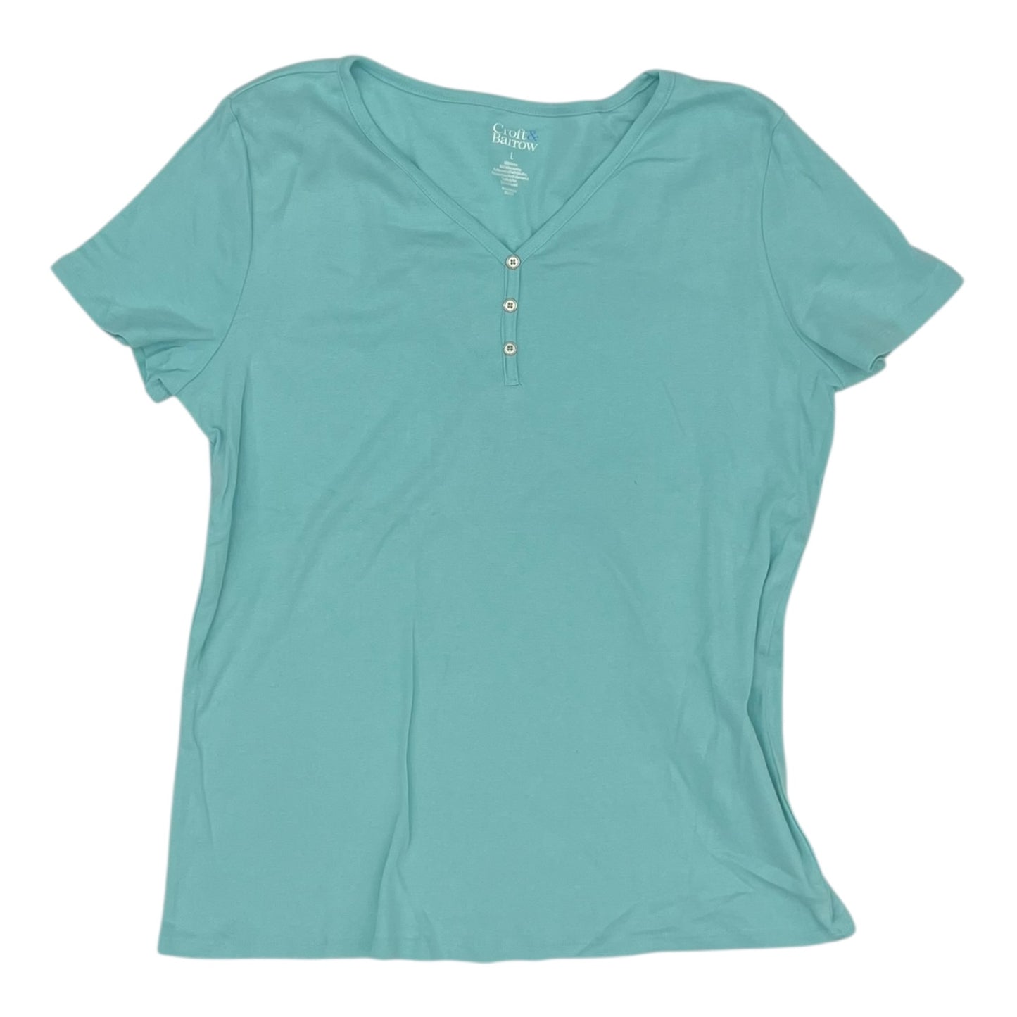 Top Ss By Croft And Barrow In Blue, Size:L