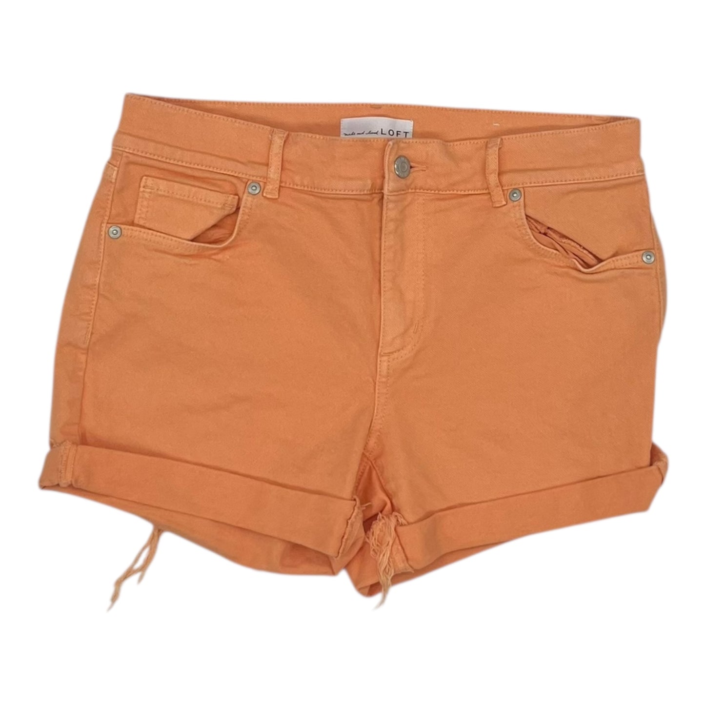 Shorts By Loft In Orange Denim, Size:2