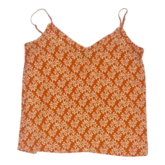 Blouse Sleeveless By Loft In Orange, Size:S