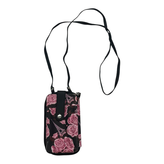 Crossbody By Clothes Mentor In Black & Pink, Size:Small