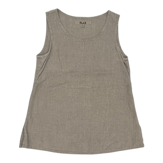 Top Sleeveless By Flax In Tan, Size:Sp