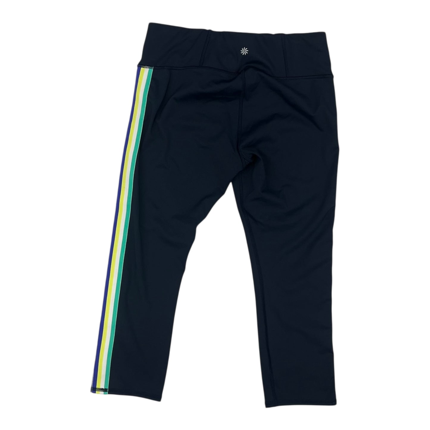 Athletic Leggings Capris By Athleta In Navy, Size:M