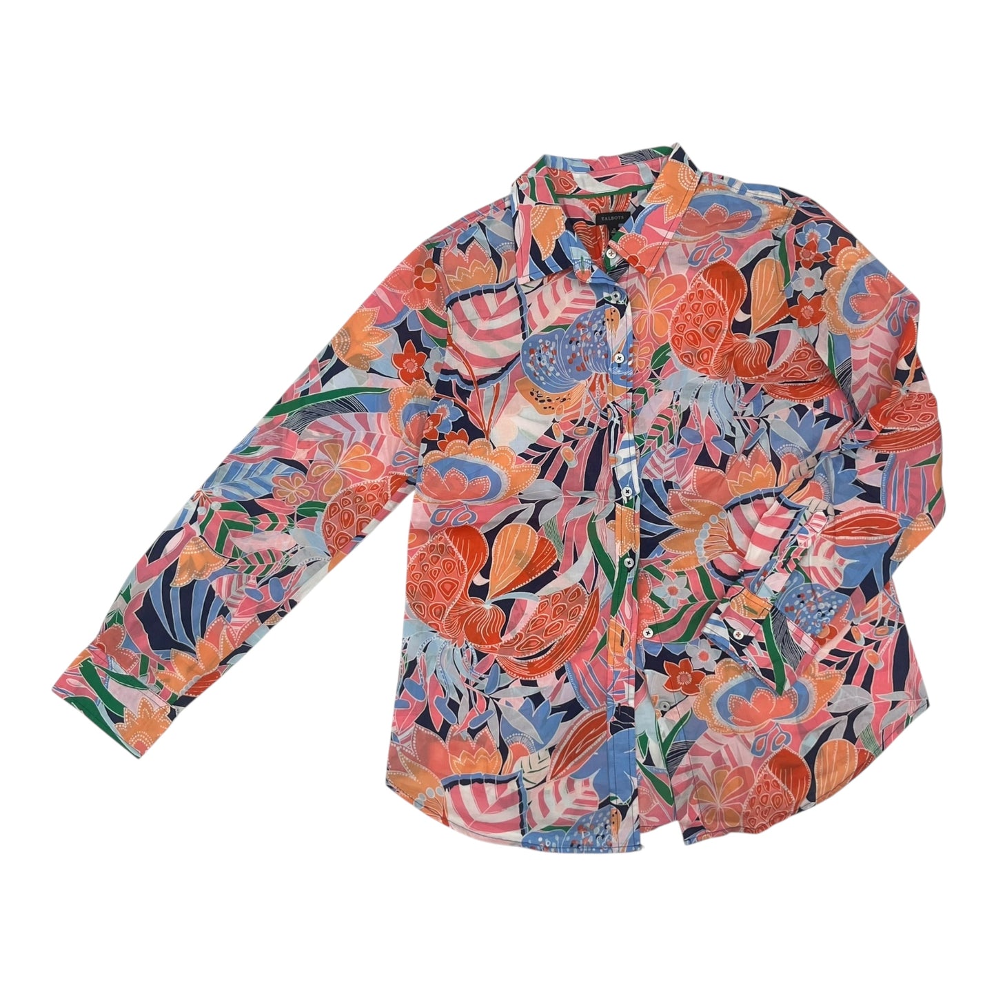 Blouse Ls By Talbots In Pink, Size:M