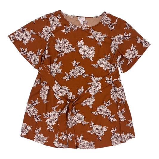 Mat Top Ss By Isabel Maternity In Orange, Size:L