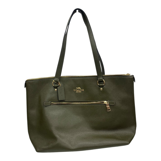 Handbag Designer By Coach In Green, Size:Large