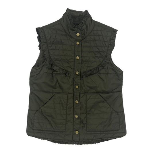 Vest Faux Fur & Sherpa By Free People In Green, Size:S