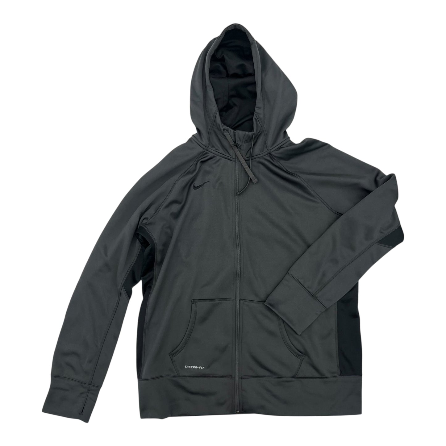 Athletic Jacket By Nike In Grey, Size:Xxl