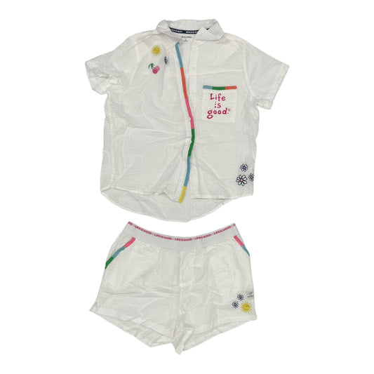 Pajamas 2Pc By Life Is Good In White, Size:S